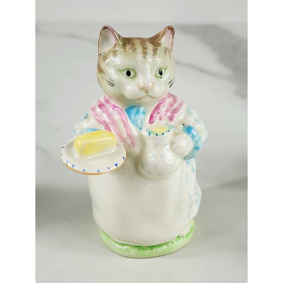 Breatrix Potter's Cat Kitten Lover Ribby Tabitha Miss Moppet 3 3/4" Year 1976 x3 - Picture 3 of 16